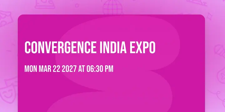 Convergence India Expo poster