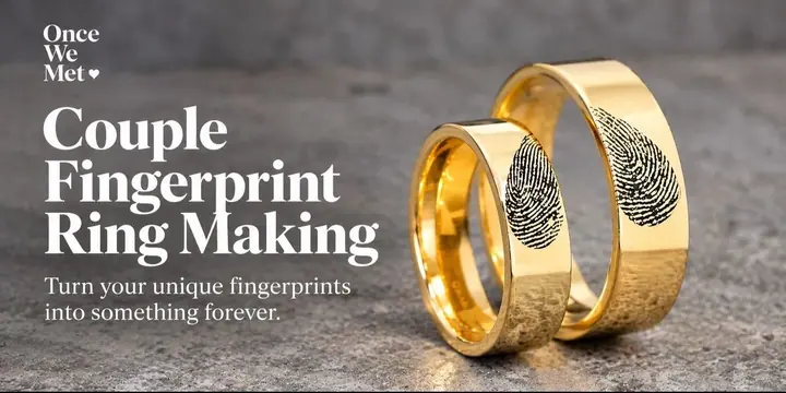 Couple Fingerprint Ring Making poster