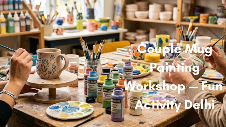 Couple Mug Painting Workshop poster