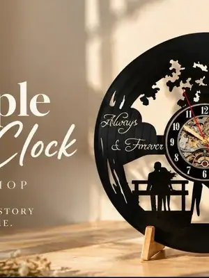 Couple Vinyl Clock poster