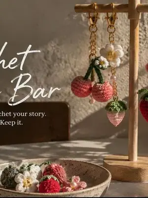 Crochet Charm Bar poster