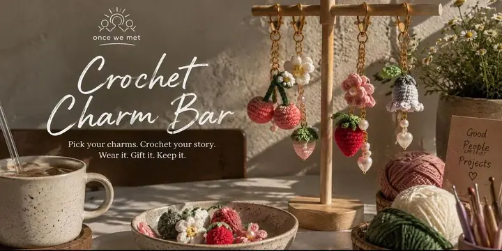 Crochet Charm Bar poster