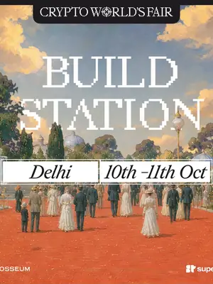 Crypto World's Fair Buildstation, Delhi poster