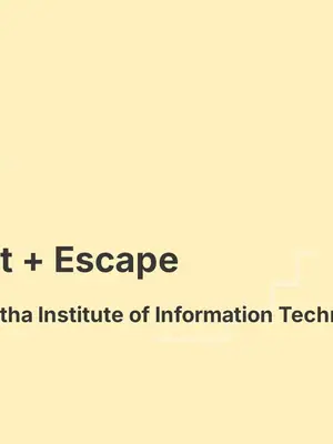 Ctrl + Alt + Escape poster