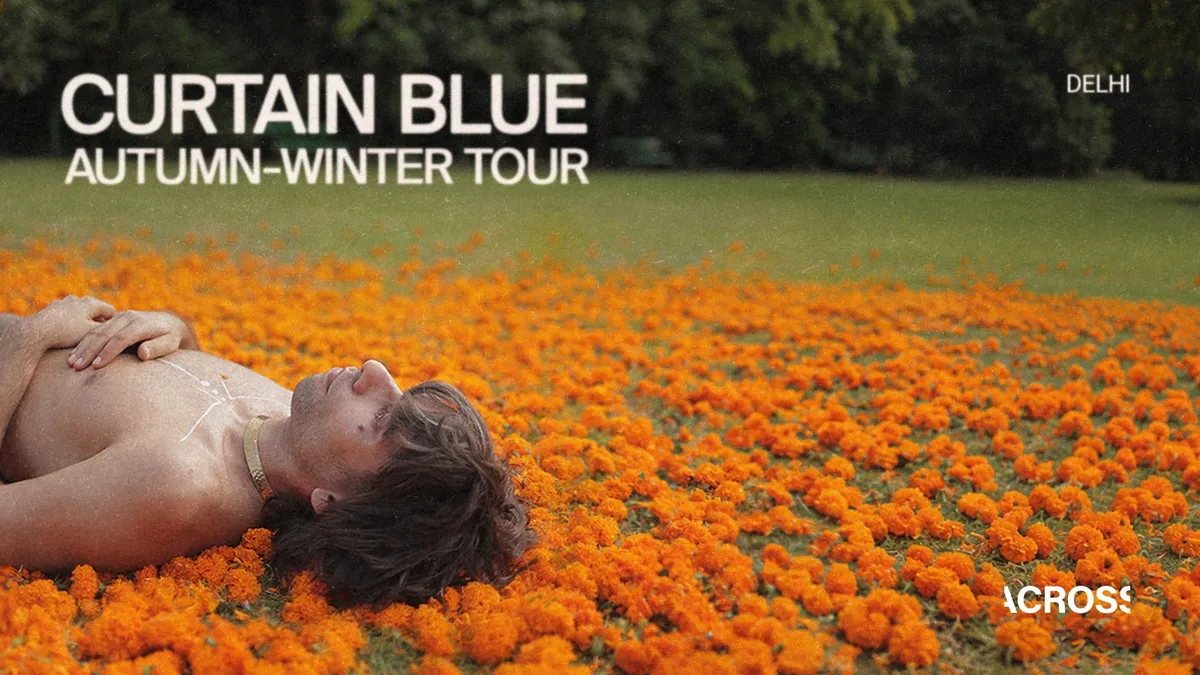 Curtain Blue Autumn - Winter Tour poster