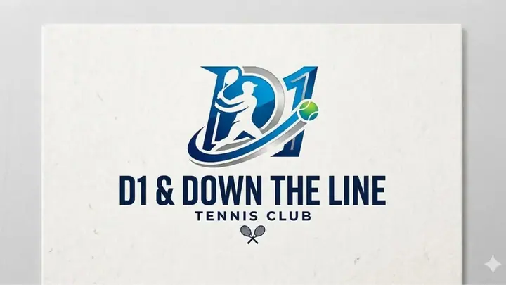 D1 & Down the Line Tennis Meetup poster