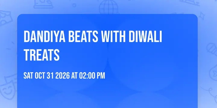 Dandiya Beats with Diwali Treats poster
