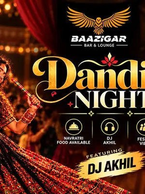 Dandiya Night Baazigar Style poster