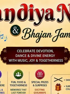 Dandiya Night & Bhajan Jamming poster