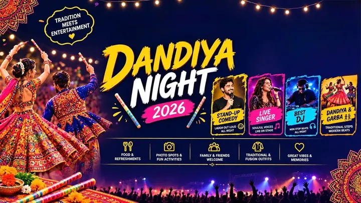 Dandiya Nights Muradnagar 2026 poster