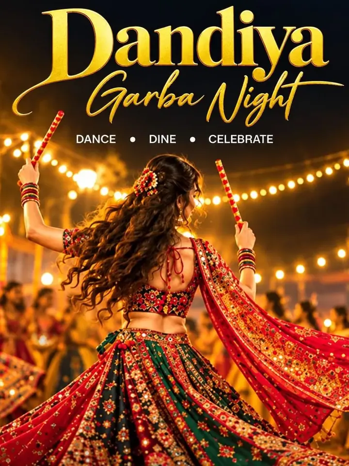 Dandiya Raas at Molecule Faridabad poster