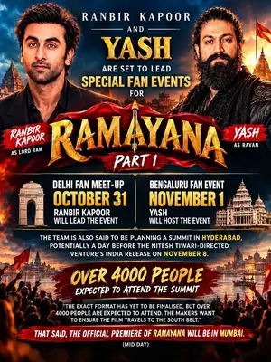 Delhi Fan Meet: Ramayan Movie with Ranbir Kapoor poster