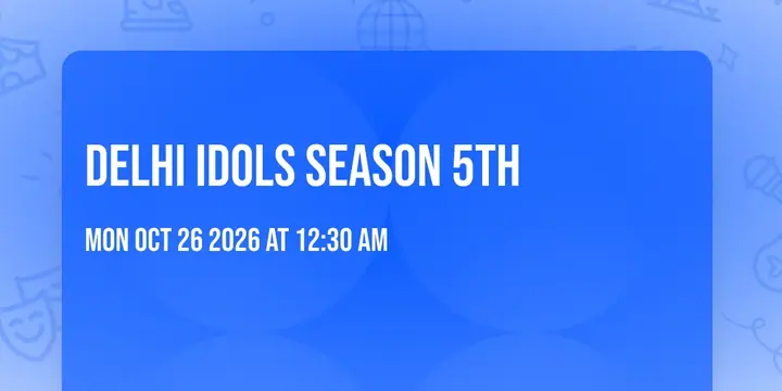 Delhi Idols Season 5th poster