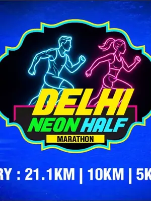 Delhi Neon Half Marathon poster