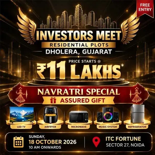 Dholera Investors Meet 2026 – Navratri Special poster