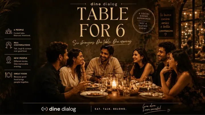 Dine Dialog: Table for 6, DLF Cyber Hub poster