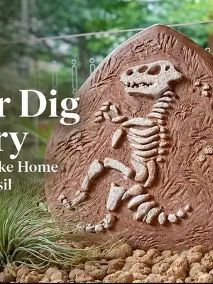 Dinosaur Dig Pottery poster