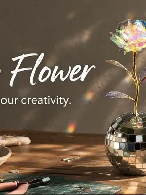 Disco Flower Workshop poster