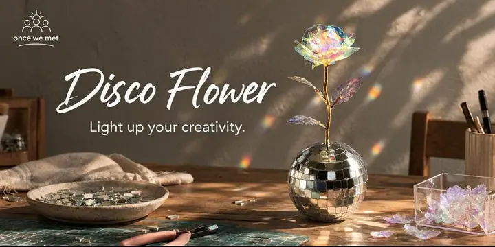 Disco Flower Workshop poster