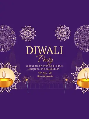 Diwali Party 2k26 poster