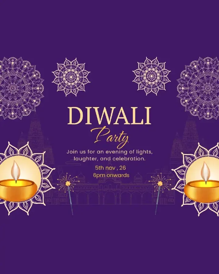 Diwali Party 2k26 poster