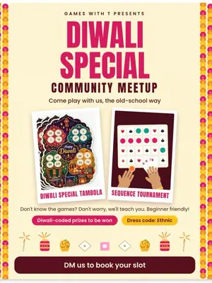 Diwali Special Community Event poster