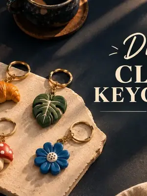 DIY Clay Keychain poster