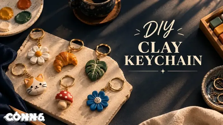 DIY Clay Keychain poster