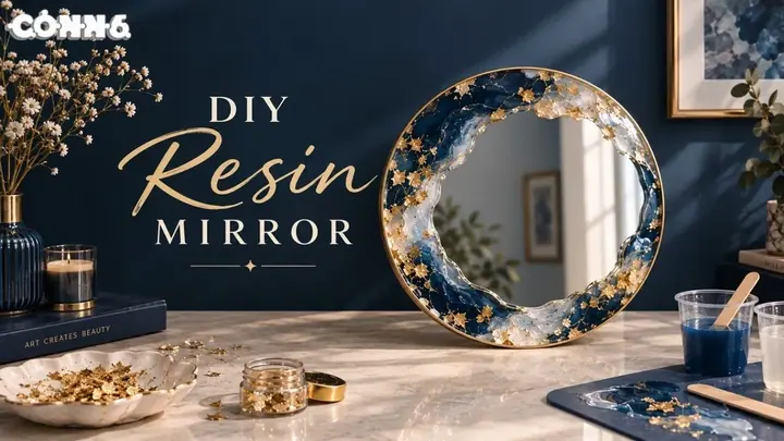 DIY Resin Mirror poster