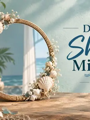 DIY Shell Mirror poster
