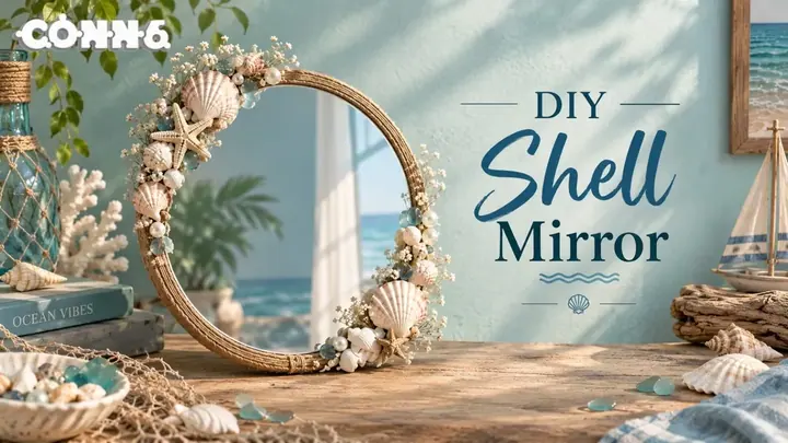 DIY Shell Mirror poster