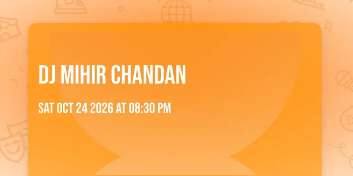 DJ Mihir Chandan poster
