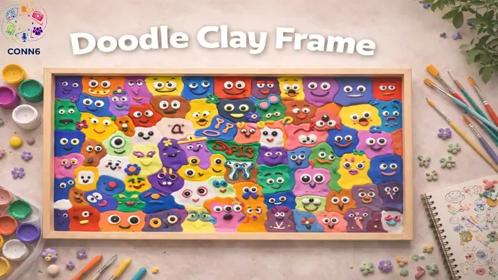 Doodle Clay Frame poster