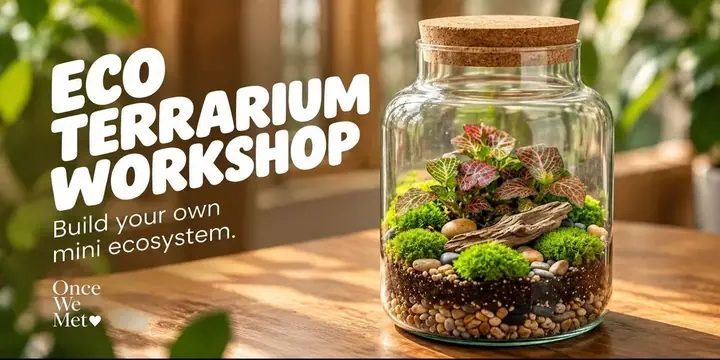 Eco Terrarium Workshop poster