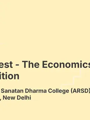 EconQuest – The Economics Quiz Competition poster