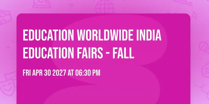 Education Worldwide India Education Fairs – Fall poster