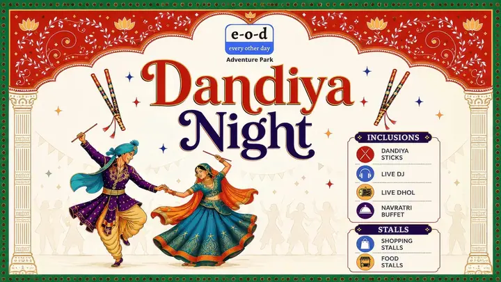 EOD Dandiya Night poster