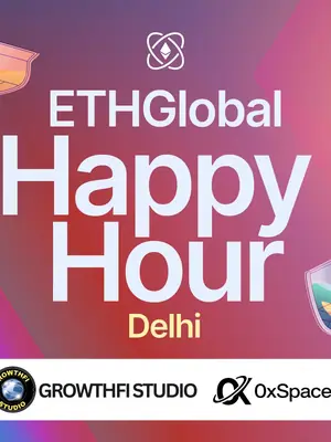 ETHGlobal Happy Hour New Delhi poster