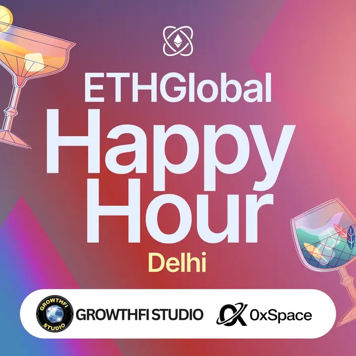 ETHGlobal Happy Hour New Delhi poster