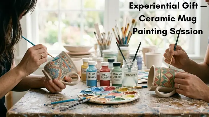 Experiential Gift — Ceramic Mug Painting Session poster