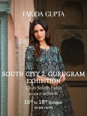 Farida Gupta Exhibition, South City 2 poster