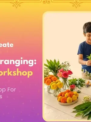 Festive Floral Arranging: Diwali Decor Workshop poster