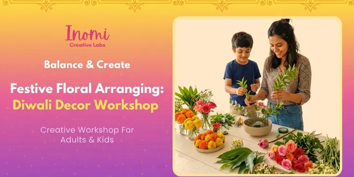 Festive Floral Arranging: Diwali Decor Workshop poster
