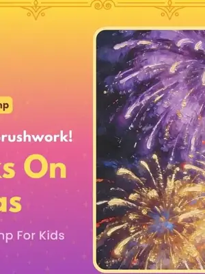Fireworks on Canvas poster