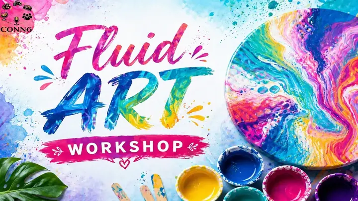 Fluid Art Workshop poster