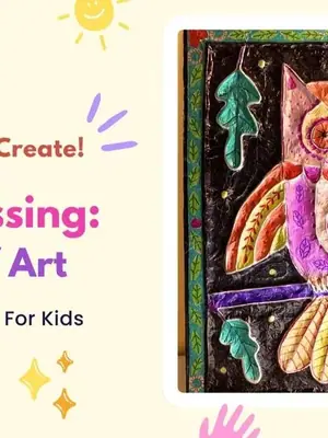 Foil Embossing: Owl Relief Art poster
