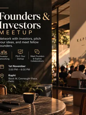 Founder and Investor Meet poster