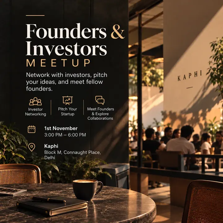 Founder and Investor Meet poster
