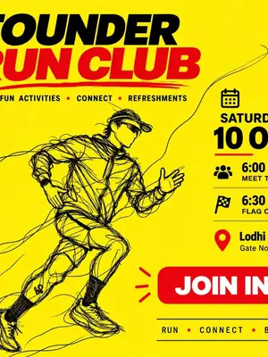 Founder Run Club poster