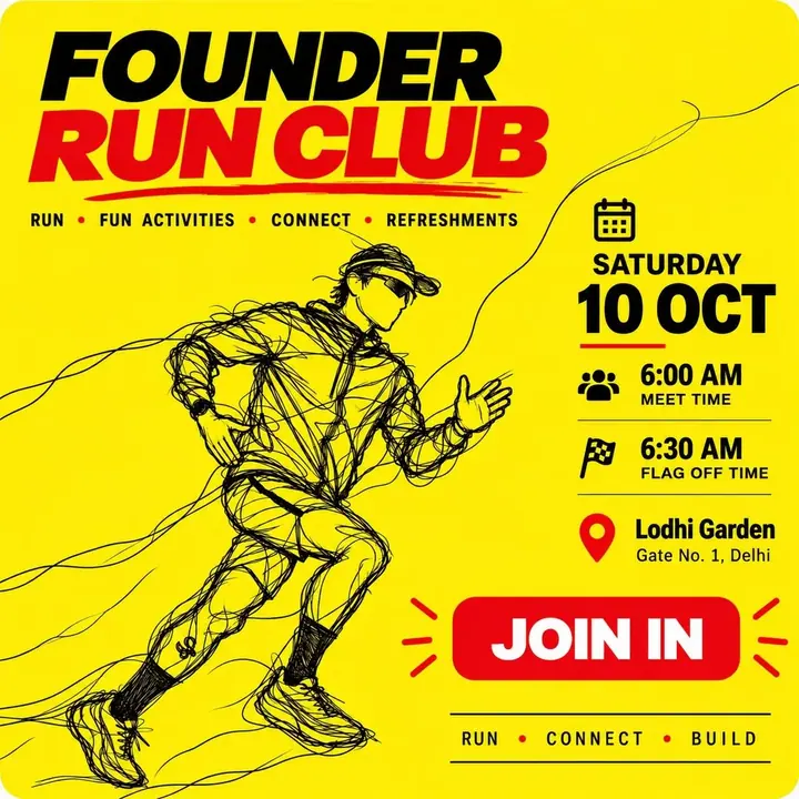 Founder Run Club poster